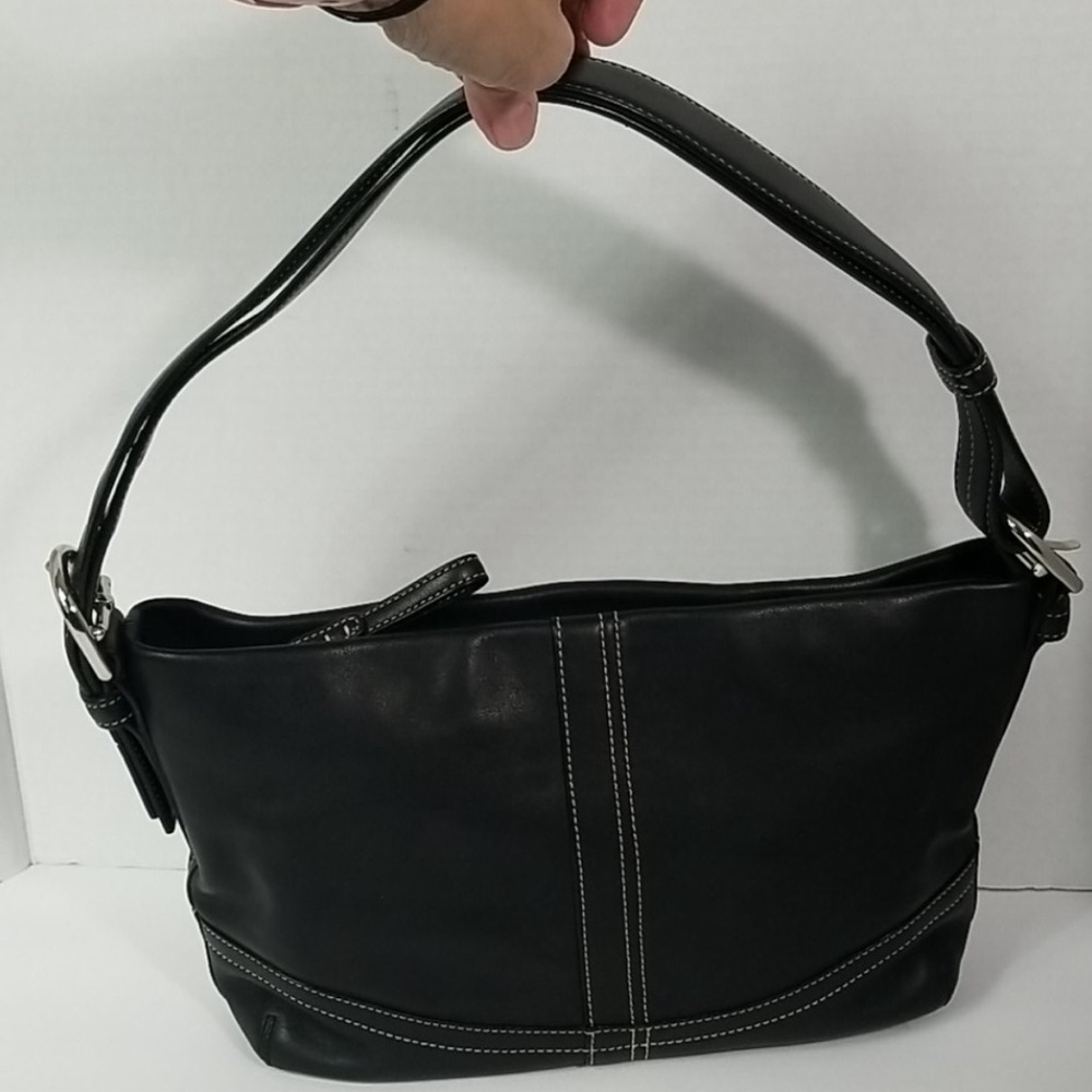 Vintage Coach SoHo Black Leather Bag